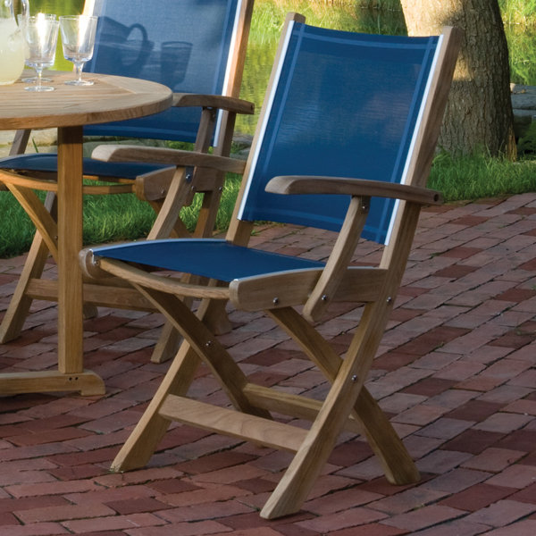Kingsley Bate St.Tropez Folding Teak Patio Dining Chair Perigold